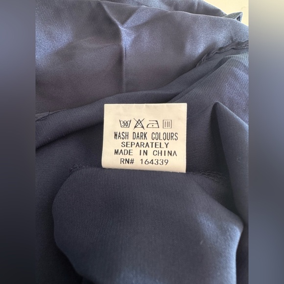 Petal & Pup | Seychelle Ruffled Midi Dress in Navy | Sz 6 - Picture 10 of 12